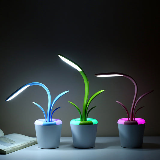 StudesKing™ Modern USB LED Table Lamp – Eye-Friendly Light for Living Room & Office